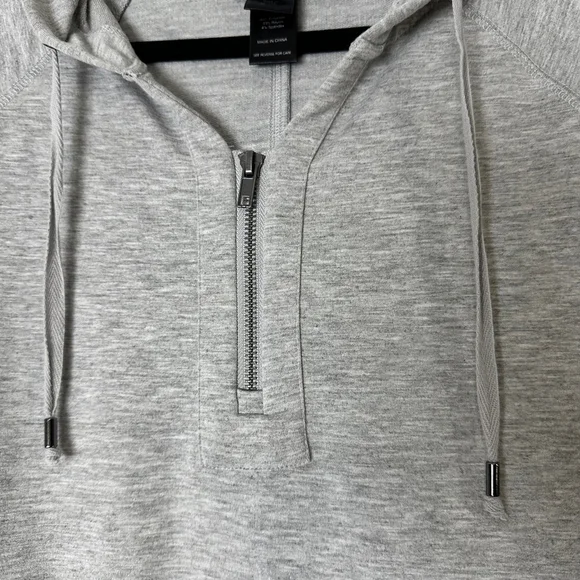 Ali Miles Hooded Sweatshirt Women’s XL Gray casual athleisure preppy stretch - Picture 7 of 9